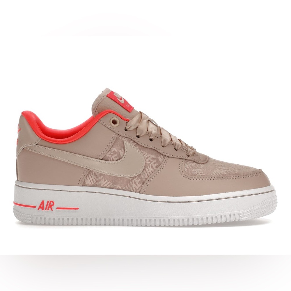 Nike Taupe and Coral Sneakers Air Force 1 Size 9